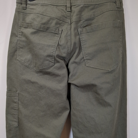 H & M Women's Dark Green Straight Leg Pants, Size 6 - Picture 4 of 9